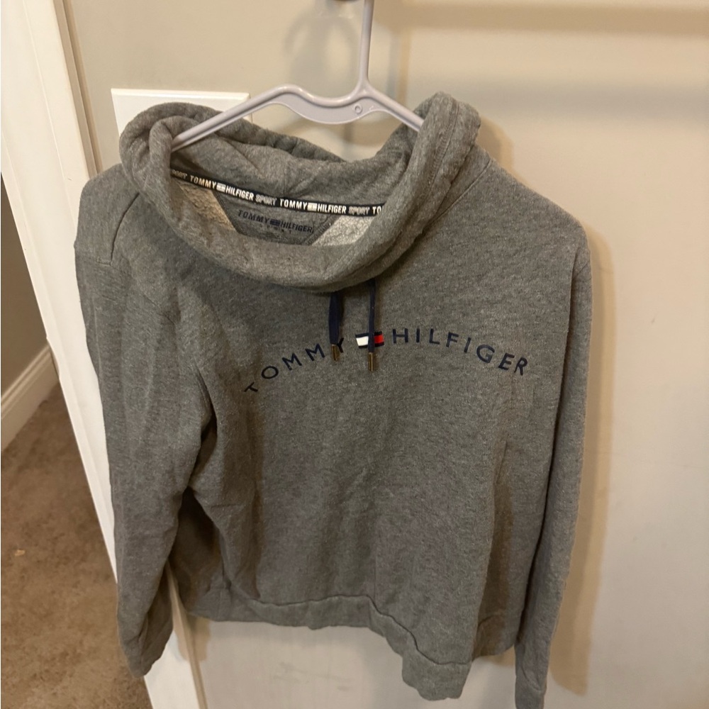 Tommy Hilfiger Heather Gray Cowl Neck Sweater size large